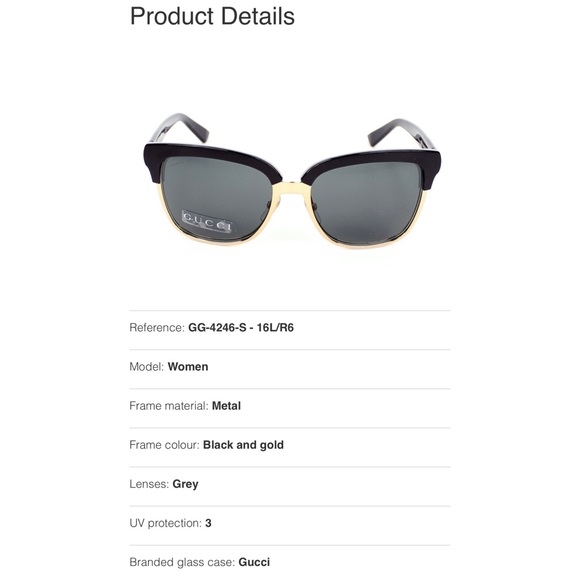 Gucci Sunglasses GG4246/S Metal Black